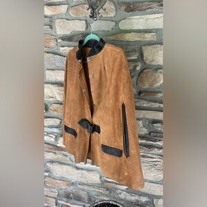 Vintage 1970’s leather cape